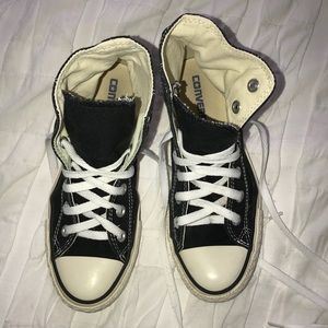 Black high top Converse